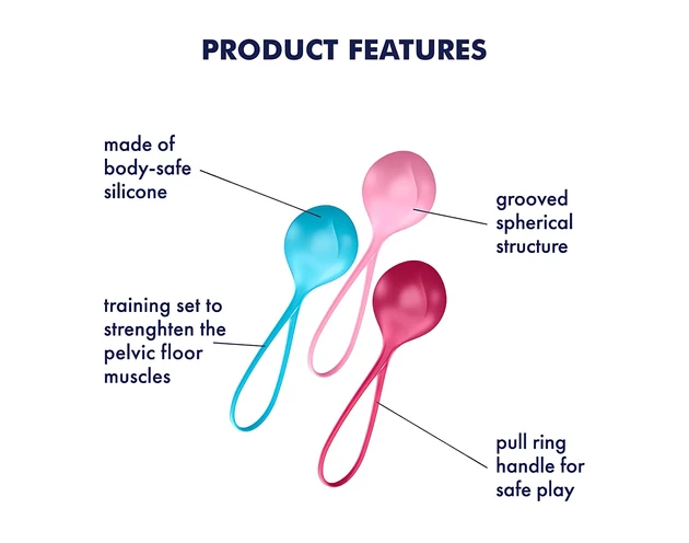 Satisfyer Strengthening Balls - gésagolyó szett (3 részes)