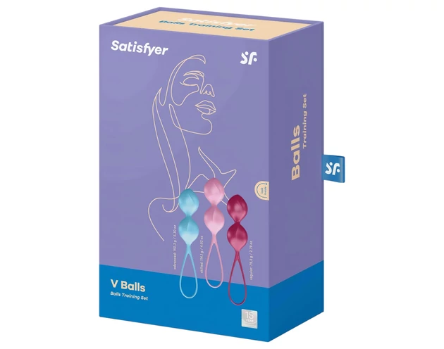 Satisfyer V Balls - gésagolyó duó szett (3 részes)