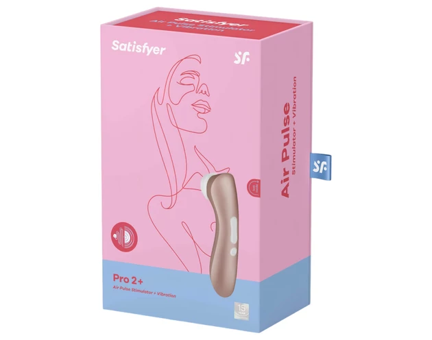 Satisfyer Pro 2+ - akkus csiklóizgató vibrátor (barna)