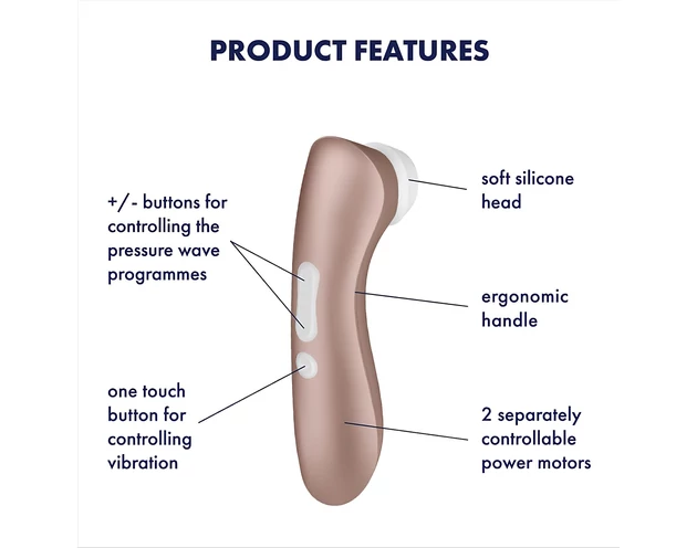 Satisfyer Pro 2+ - akkus csiklóizgató vibrátor (barna)