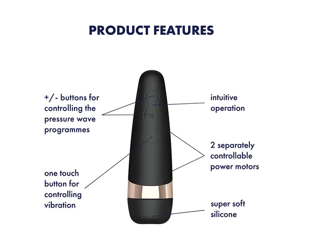 Satisfyer Pro 3+ - vízálló, akkus csiklóizgató vibrátor (fekete)