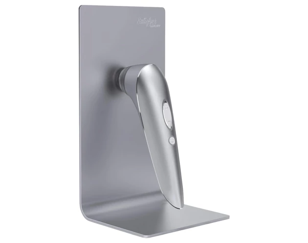 Satisfyer Luxury High Fashion - léghullámos csiklóizgató (ezüst)