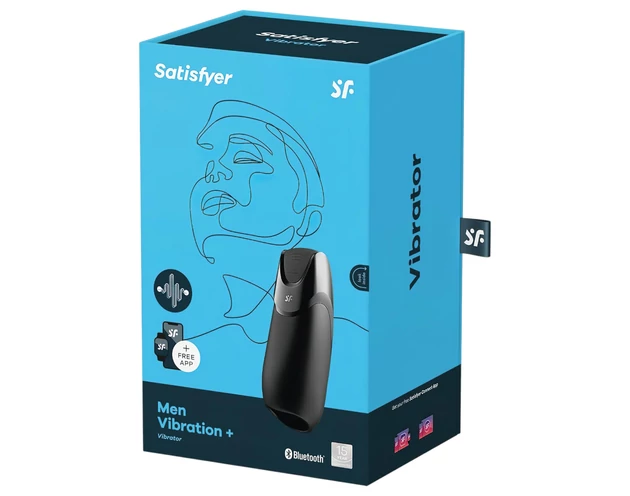 Satisfyer Men - okos maszturbátor (fekete)