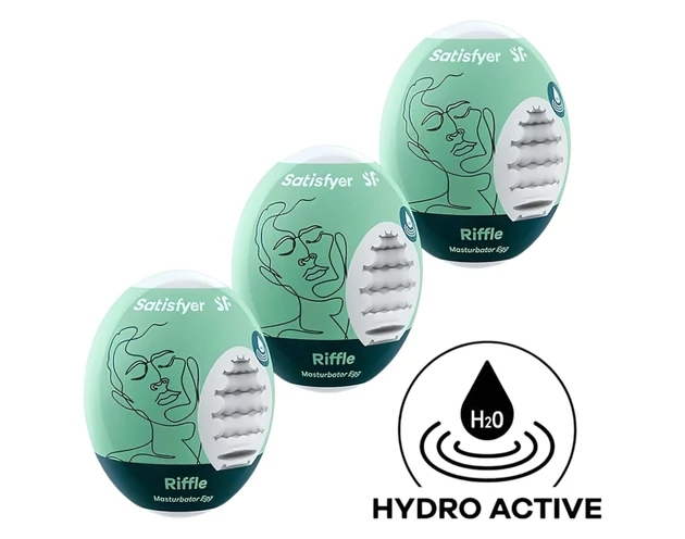 Satisfyer Egg Riffle - tojás maszturbátor szett (3db)