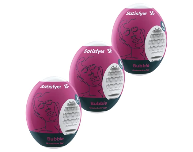 Satisfyer Egg Bubble - tojás maszturbátor (3db)