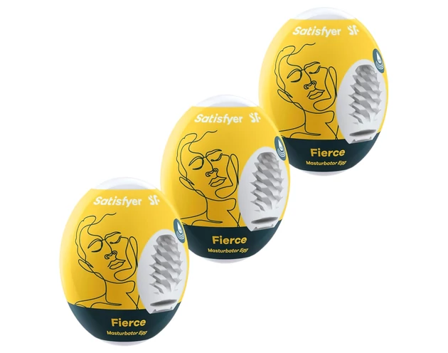 Satisfyer Egg Fierce - tojás maszturbátor szett (3db)