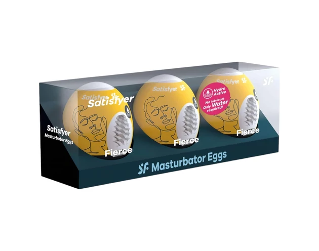 Satisfyer Egg Fierce - tojás maszturbátor szett (3db)