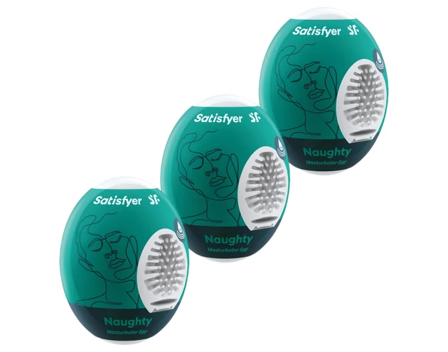 Satisfyer Egg Naughty - tojás maszturbátor szett (3db)