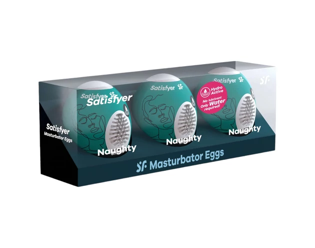 Satisfyer Egg Naughty - tojás maszturbátor szett (3db)