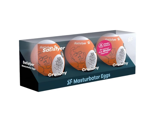 Satisfyer Egg Crunchy - tojás maszturbátor szett (3db)