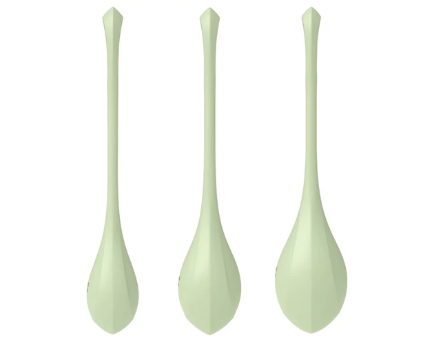 Satisfyer Yoni Power 2 - gésagolyó szett - zöld (3 részes)