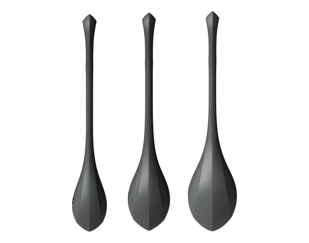 Satisfyer Yoni Power 2 - gésagolyó szett - fekete (3 részes)
