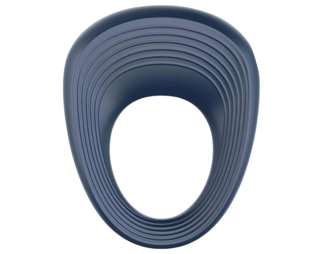Satisfyer Power Ring - vízálló vibrációs péniszgyűrű (szürke)
