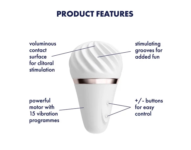 Satisfyer Little Wand - akkus csiklóvibrátor (fehér)