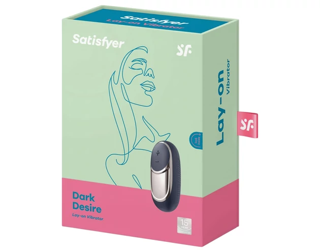 Satisfyer Dark Desire - akkus csikló vibrátor (fekete)