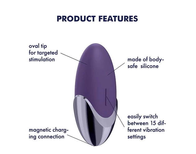 Satisfyer Purple Pleasure - akkus csikló vibrátor (lila)