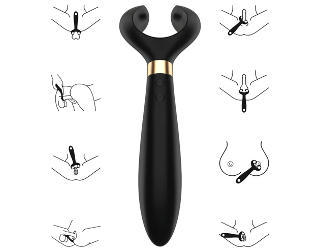 Satisfyer Endless Fun - akkus, vízálló párvibrátor (fekete)