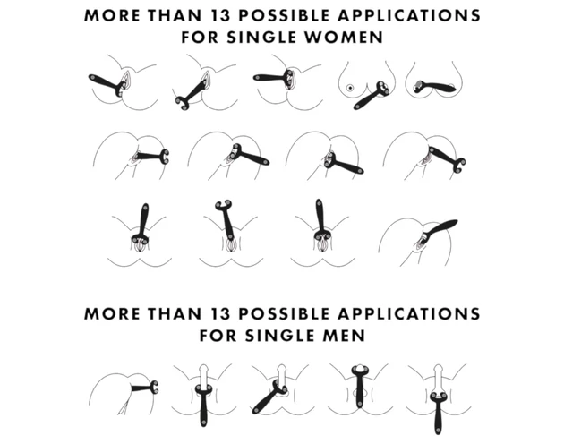 Satisfyer Endless Fun - akkus, vízálló párvibrátor (fekete)