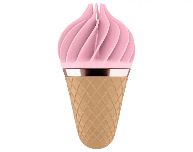 Satisfyer Sweet Treat - akkus, forgó csikló vibrátor (pink-barna)