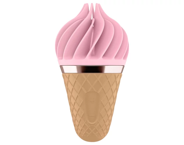 Satisfyer Sweet Treat - akkus, forgó csikló vibrátor (pink-barna)