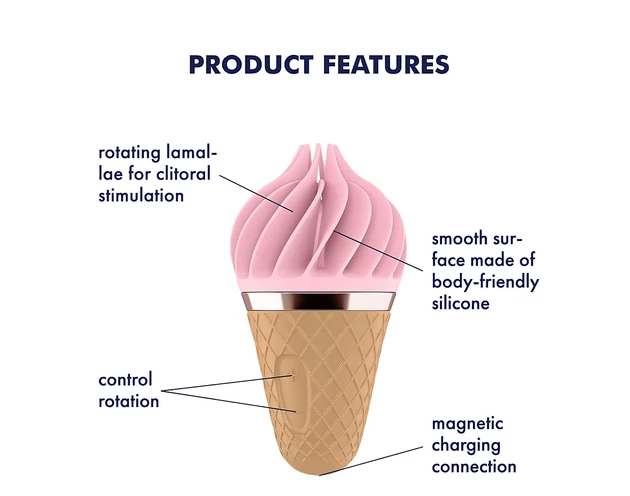 Satisfyer Sweet Treat - akkus, forgó csikló vibrátor (pink-barna)