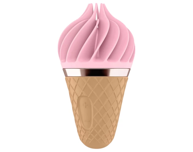 Satisfyer Sweet Treat - akkus, forgó csikló vibrátor (pink-barna)