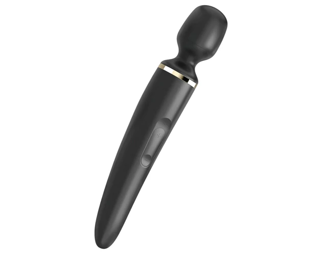 Satisfyer Wand-er Woman - vízálló masszírozó vibrátor (fekete)