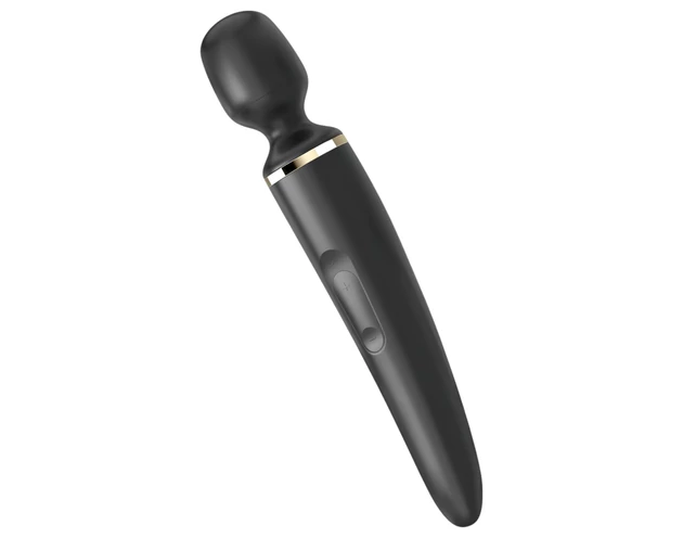 Satisfyer Wand-er Woman - vízálló masszírozó vibrátor (fekete)