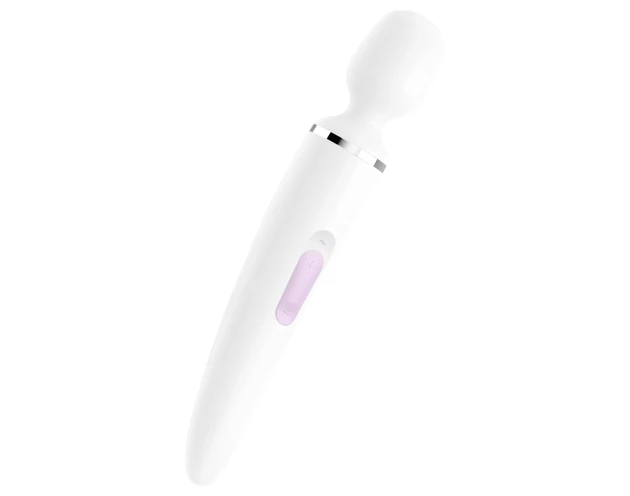 Satisfyer Wand-er Woman - vízálló masszírozó vibrátor (fehér)