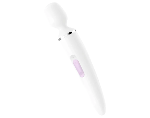 Satisfyer Wand-er Woman - vízálló masszírozó vibrátor (fehér)