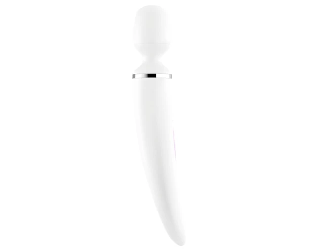 Satisfyer Wand-er Woman - vízálló masszírozó vibrátor (fehér)