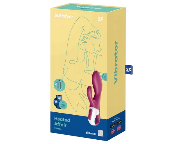 Satisfyer Heated Affair - melegítő, csiklókaros vibrátor (piros)