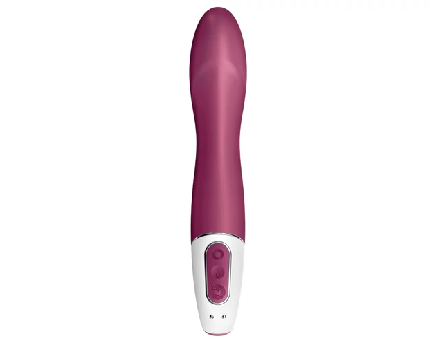 Satisfyer Big Heat - akkus, melegítő G-pont vibrátor (piros)