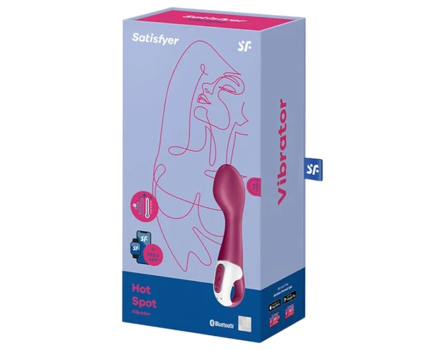 Satisfyer Hot Spot - akkus, melegítő G-pont vibrátor (piros)