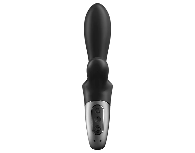 Satisfyer Heat Climax+ – okos, melegítő anál vibrátor (fekete)
