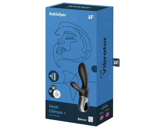 Satisfyer Heat Climax+ – okos, melegítő anál vibrátor (fekete)