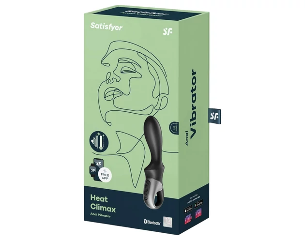 Satisfyer Heat Climax - okos, melegítő anál vibrátor (fekete)