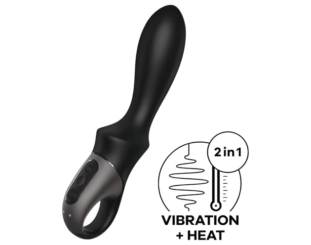 Satisfyer Heat Climax - okos, melegítő anál vibrátor (fekete)