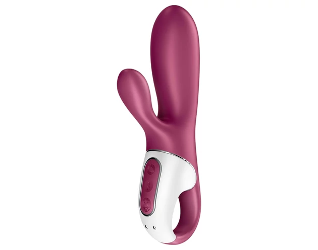 Satisfyer Hot Bunny - okos csiklókaros melegítő vibrátor (piros)