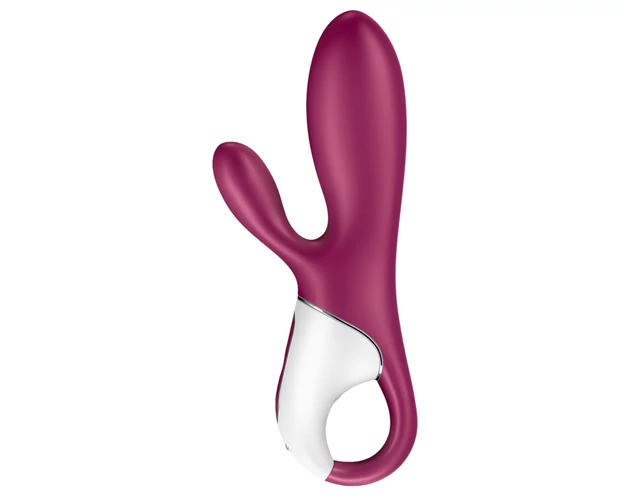 Satisfyer Hot Bunny - okos csiklókaros melegítő vibrátor (piros)
