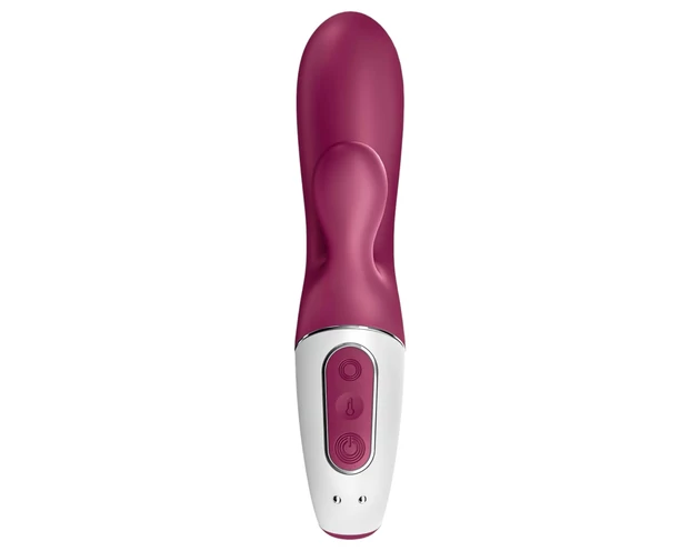Satisfyer Hot Bunny - okos csiklókaros melegítő vibrátor (piros)
