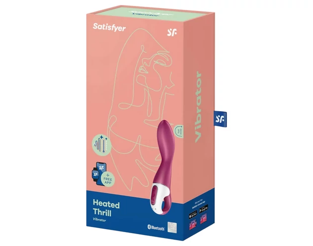 Satisfyer Heated Thrill - okos melegítő vibrátor (piros)