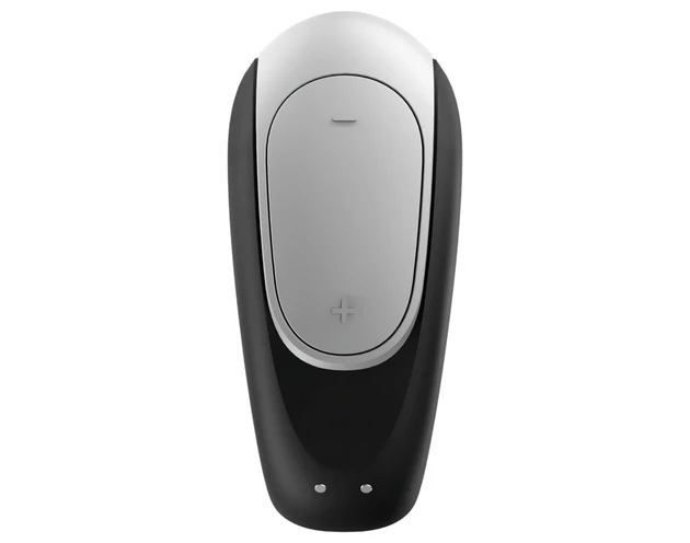 Satisfyer Double Fun - okos, vízálló párvibrátor (fekete)