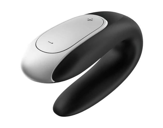 Satisfyer Double Fun - okos, vízálló párvibrátor (fekete)