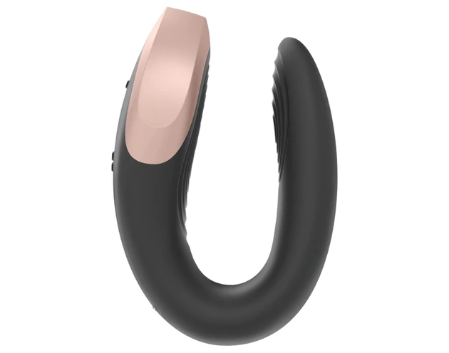 Satisfyer Double Love - okos, rádiós párvibrátor (fekete)