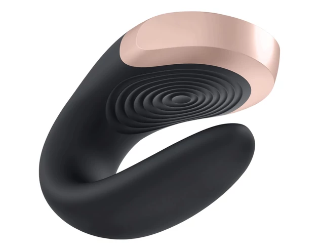 Satisfyer Double Love - okos, rádiós párvibrátor (fekete)