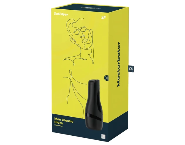 Satisfyer Men Classic - manuális szívó maszturbátor (fekete)