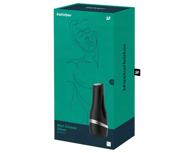 Satisfyer Men Classic - manuális szívó maszturbátor (ezüst)