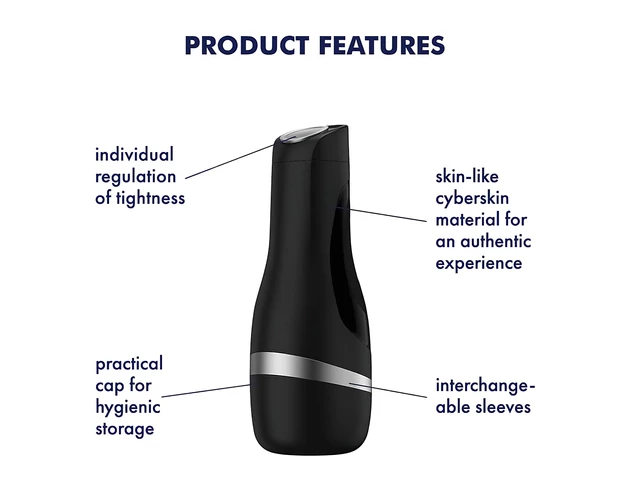 Satisfyer Men Classic - manuális szívó maszturbátor (ezüst)