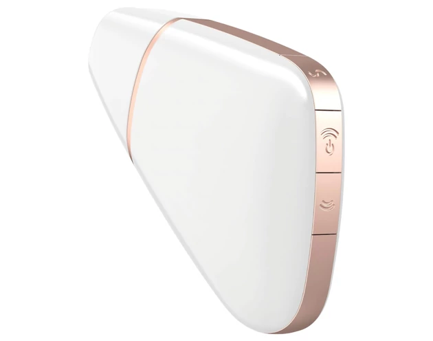Satisfyer Love Triangle - okos léghullámos csiklóizgató (fehér)